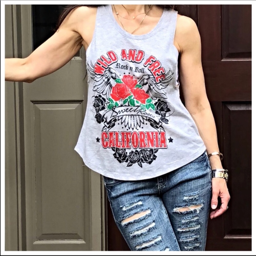 NWT Wild & Free Rock N Roll Tank Sizes S, M, L